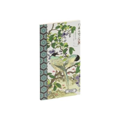 3660942078207-Agenda de poche Gwenaëlle Trolez - 1 semaine sur 2 pages - 9 x 17,5 cm - oiseaux - Exacomp-Angle gauche-0