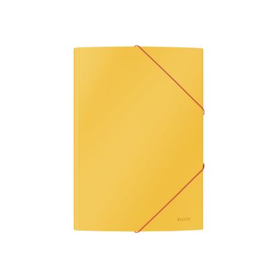 4002432125845-Leitz Cosy - Chemise à 3 rabats polypropylène - A4 - jaune-Avant-0