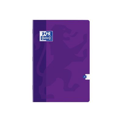 3020122873433-Oxford - Cahier A4 (21x29,7 cm) - 96 pages - grands carreaux (Seyes) - disponible dans différente-Avant-4