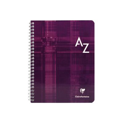 3329680894905-Clairefontaine - Répertoire à spirale 17 x 22 cm - 100 pages - petits carreaux (5x5 mm) - disponible dans-Avant-0
