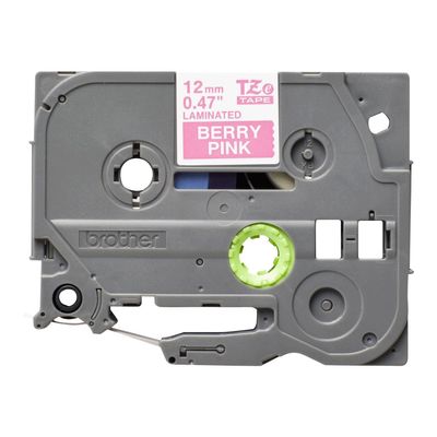 4977766698641-Brother TZeMQP35 - Ruban d'étiquettes auto-adhésives - 1 rouleau (12 mm x 5 m) - fond rose écri-Avant-1
