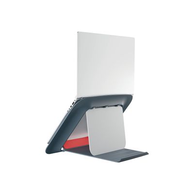 4002432129362-Leitz Ergo Cosy - Support pour ordinateur portable jusqu'à 17" - gris velours-Arrière-14