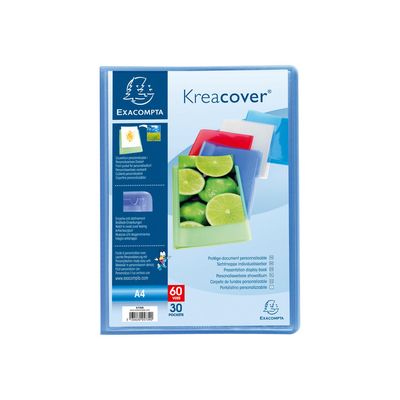 3130630057598-Exacompta Kreacover - Porte vues personnalisable - 100 vues - A4 - disponible dans différentes co-Avant-3