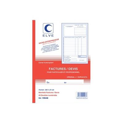 2012349392478-ELVE - Manifold Carnet de factures/devis auto-entrepreneurs - 40 dupli - A4-Avant-1
