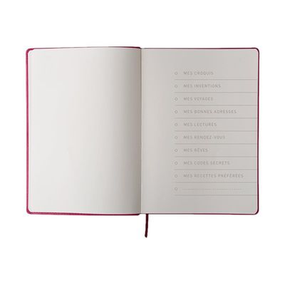 3108724521188-Oberthur Carmen - Carnet de notes souple A6 - uni - bleu-Avant-1