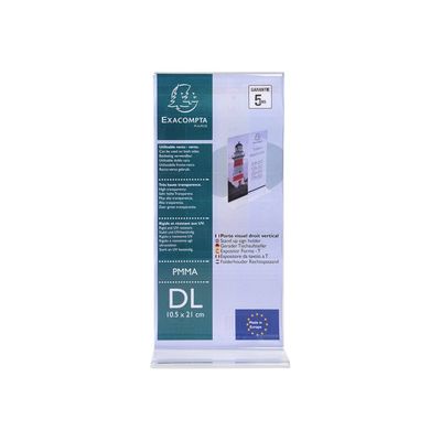 9002493109315-Exacompta - Porte-visuel droit - format DL vertical-Avant-0