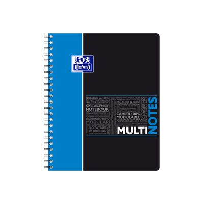 3020120134512-Oxford Etudiants - Cahier Multinotes A4+ (24 x 29,7 cm) - 160 pages - petits carreaux (5x5 mm) - avec 3 intercal-Avant-3