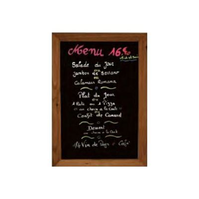 3660412027889-Promocome - Cadre mural bois fond ardoise - 40 x 53 cm-Avant-0