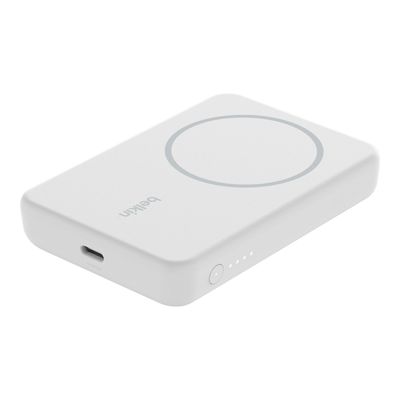 0745883841424-Belkin - Powerbank / batterie de secours rechargeable pour smartphone - 5000 mAh - blanc-Angle droit-0