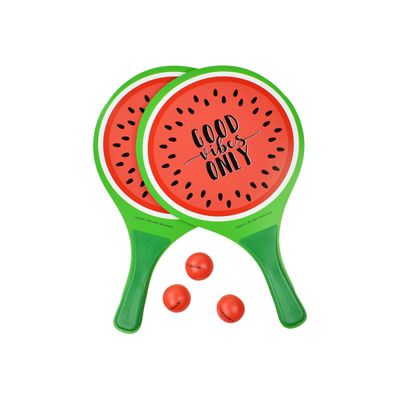 8051739307450-Legami Good Vibes - Raquettes de plage - Watermelon-Avant-0