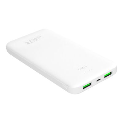 8033830300240-Puro - powerbank / batterie de secours rechargeable pour smartphone - 10000 mAh - 2 USB-A +-Angle gauche-0