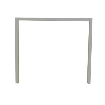 0404000120896-Bureau simple IRIS - L160 cm - Pieds aluminium - plateau imitation Hêtre--1