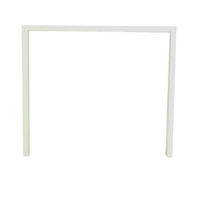 0404000120605-Bureau simple IRIS - L120 cm - Pieds blanc - plateau imitation Chêne clair--1
