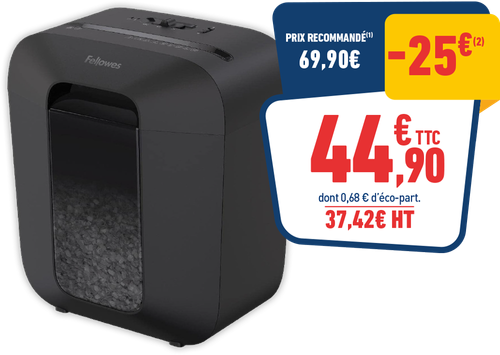 Destructeur Fellowes LX25