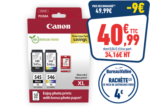 Pack de cartouches Canon