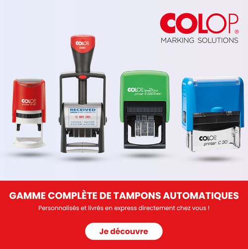 Gamme complète de tampons automatiques