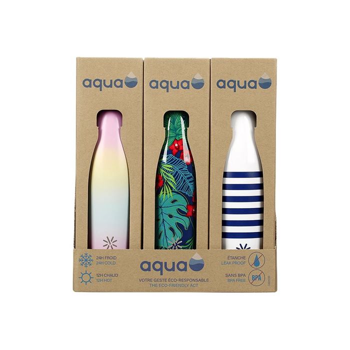 Aqua Fancy - Gourde Bouteille isotherme 500 ml - double paroi
