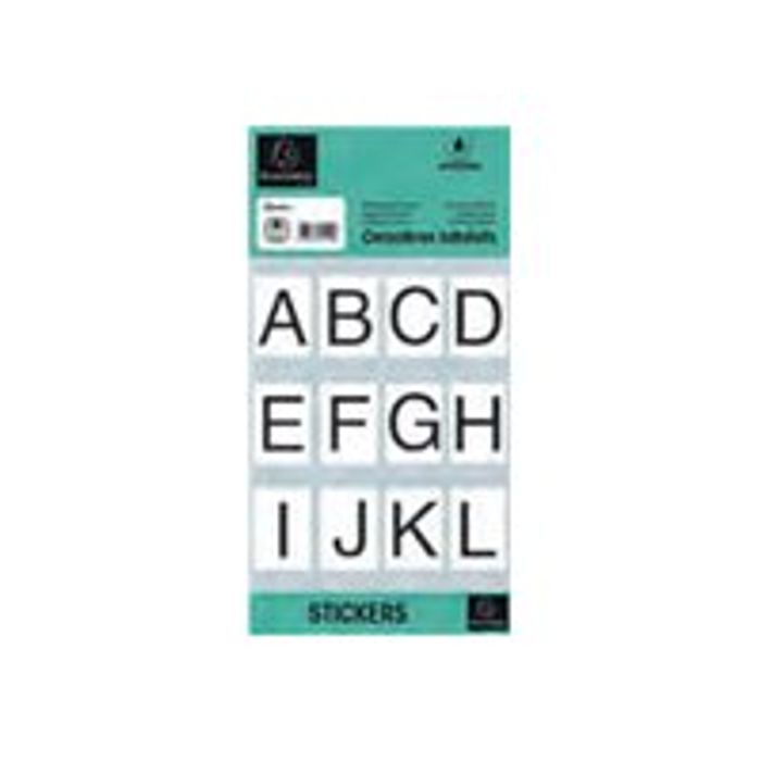 Pochette lettres adhésives 100 mm stickers. Lettres autocollantes