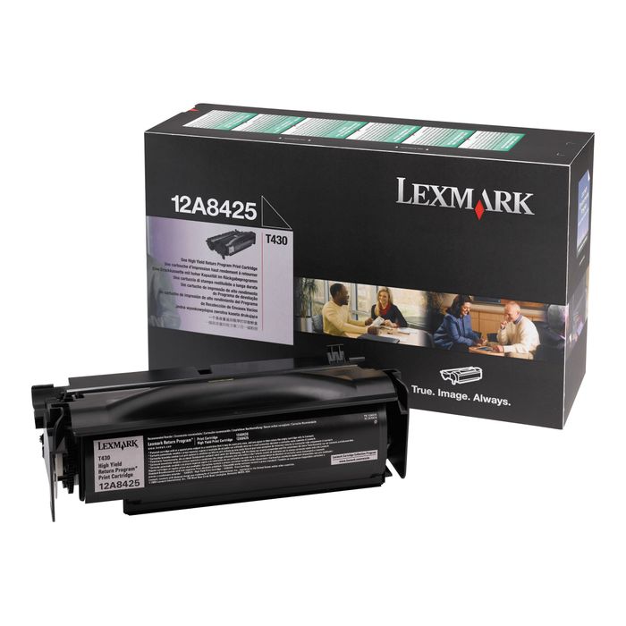 Lexmark 12A8425 - noir - toner d'origine - cartouche laser Pas