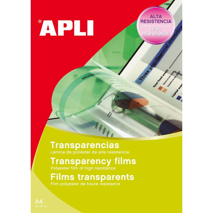Apli Paper - Films transparents pour rétroprojecteur - A4 - 100