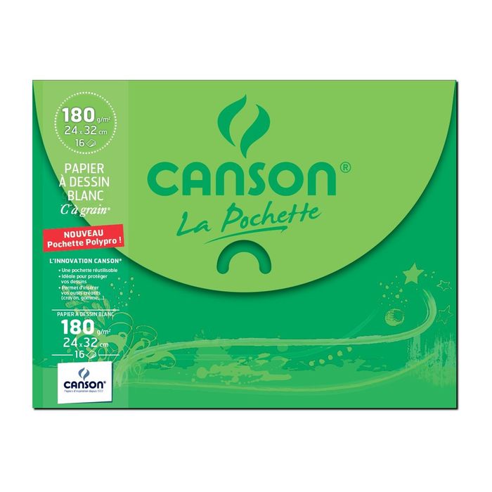 CANSON Pochette papier calque 16 feuilles 24x32cm + pastilles adhésives pas  cher 