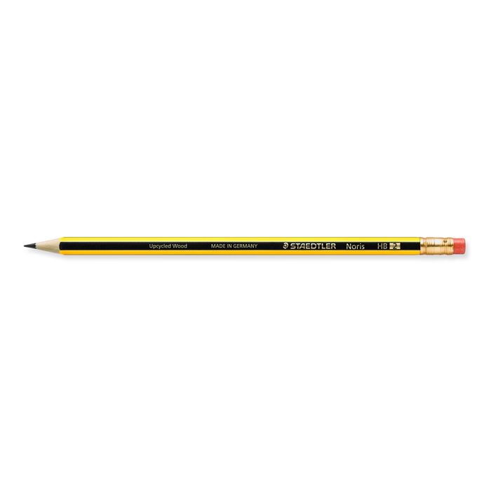 Crayon graphite HB embout gomme, Pas Cher