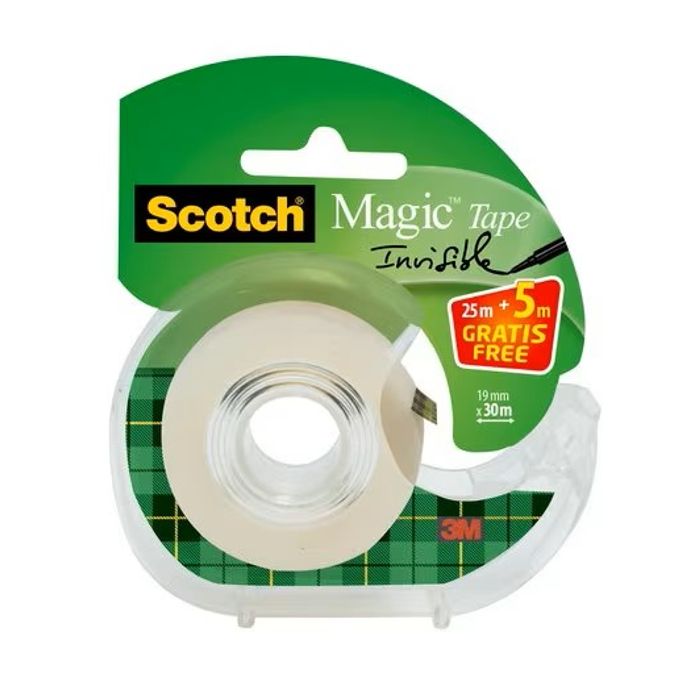 Scotch Magic - Distributeur avec ruban adhésif - 19 mm x 25 m + 5