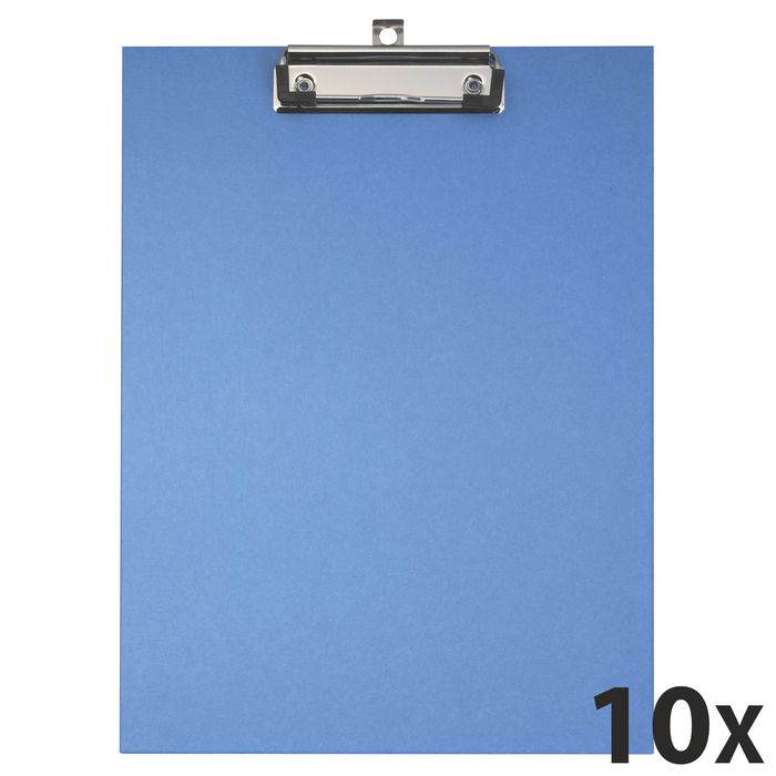 Lot De 10 Porte-blocs A4 En Bois - Avec Clip Métal Et Crochet Rétractable - Pour Bureau, école, Organisation