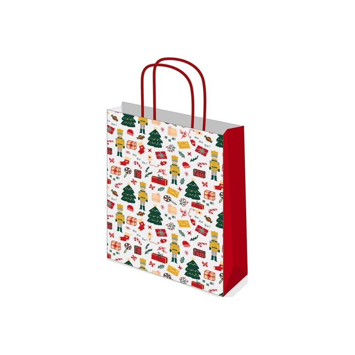 Logistipack 50 sacs cadeau Kraft poign es torsad es 23 cm x