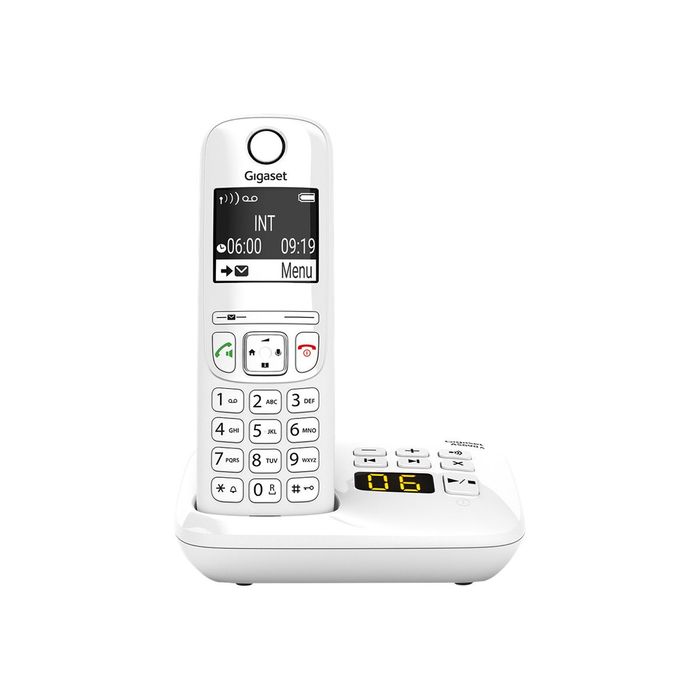 Gigaset AS690A - téléphone sans fil - avec répondeur - blanc Pas Cher