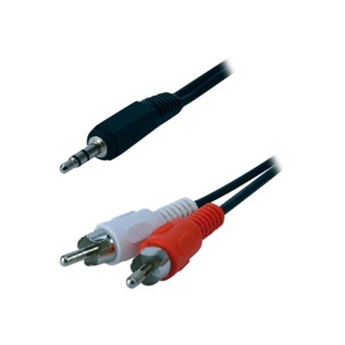 MCL Samar - câble audio/stéréo 2 prises RCA (M)vers JACK 3.5(M