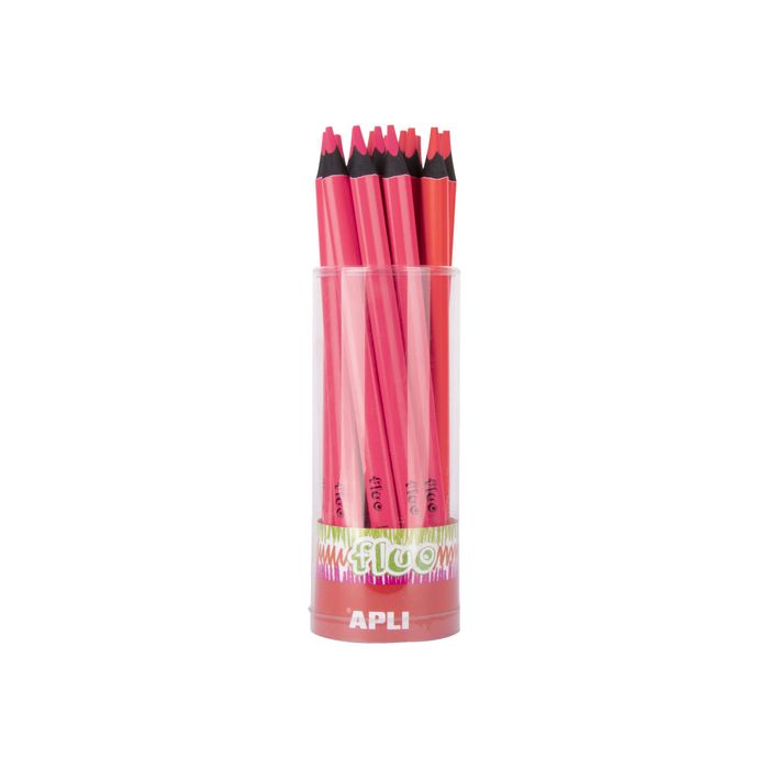 Pot à Crayons Rose Glitter Apli - Silicone 70x70x95mm - Organisateur Bureau