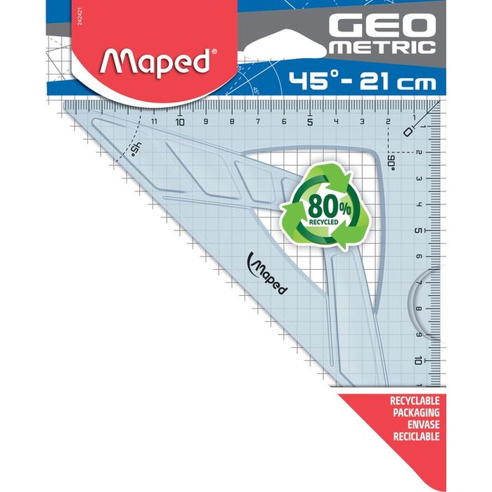 Maped Geometric - Équerre 21 cm - 60° Pas Cher