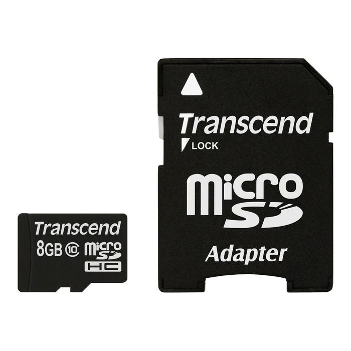 Transcend Premium - carte mémoire flash - 8 Go - microSDHC Pas Cher