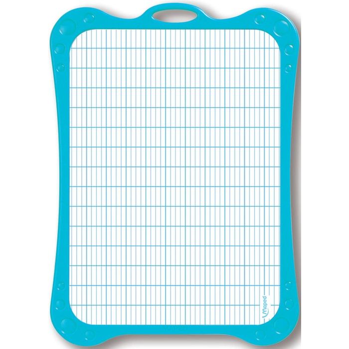 MAPED - MAPED Kit ardoise blanche avec motifs grille bleue-avec feutre &  effaceu
