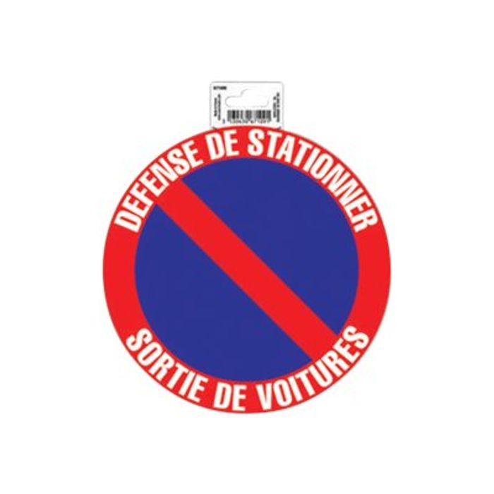 PANNEAU DEFENSE DE STATIONNER SUR LES TROTTOIRS (L1025)
