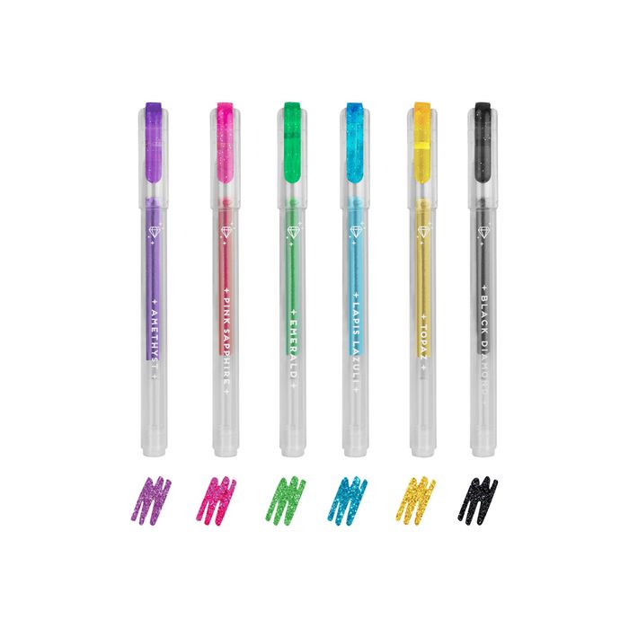 Legami - 6 Mini stylos gel pailleté Pas Cher | Bureau Vallée