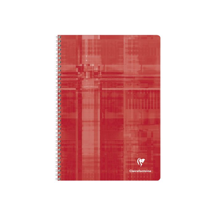 Clairefontaine - Carnet à spirale 9 x 14 cm - 100 pages - petits carreaux  (5x5 mm) - disponible dans différentes couleurs Pas Cher