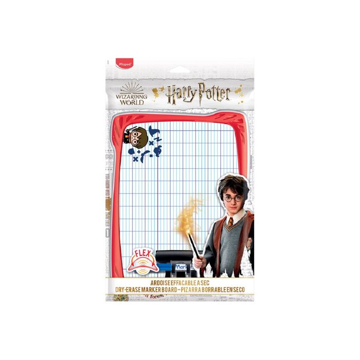 Maped Harry Potter - Kit ardoise blanche incassable - avec feutre et  effaceur - double face - 280 x 210 mm Pas Cher
