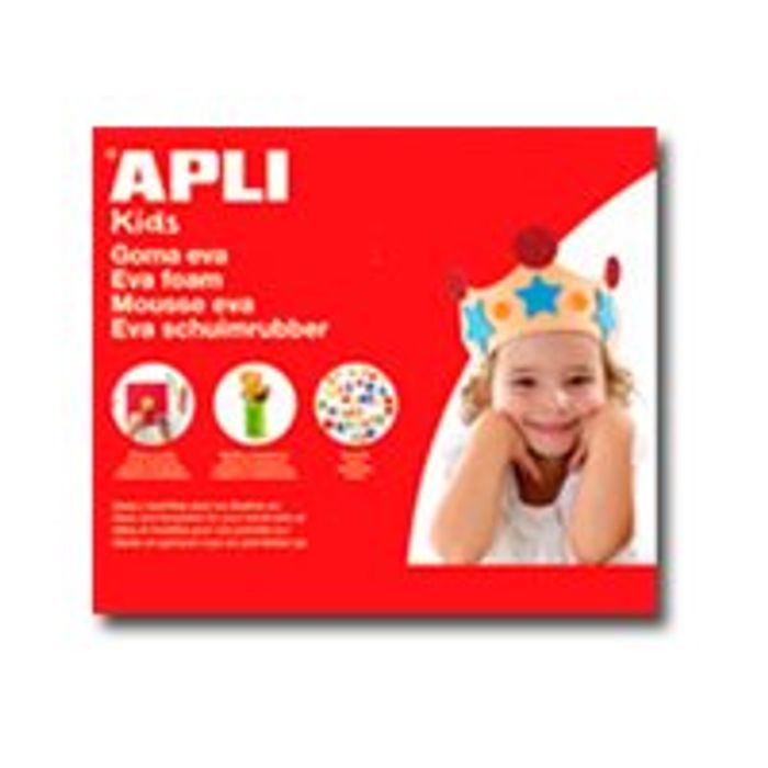 APLI Kids Paillettes de mousse EVA A4 blanc, noir, rouge et bleu |  PaperCenter