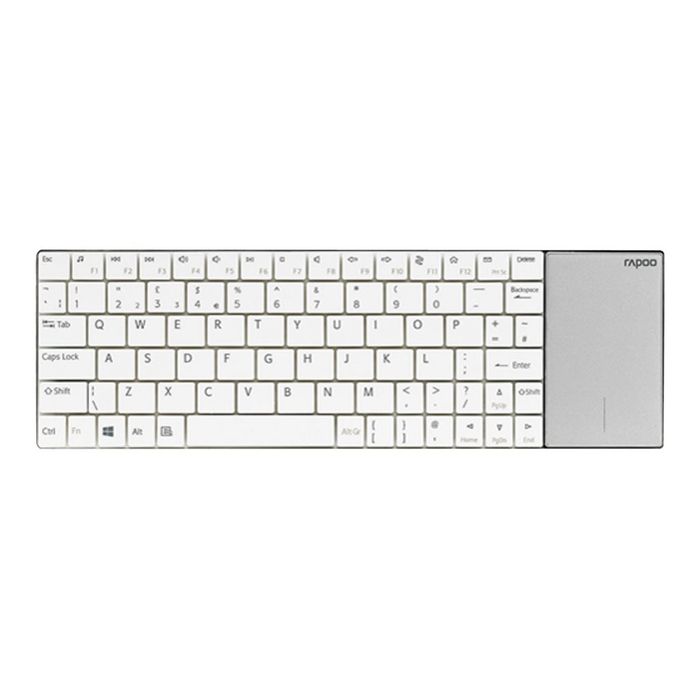 Rapoo E2710 - clavier sans fil Azerty - ultra plat et touchpad - blanc Pas  Cher