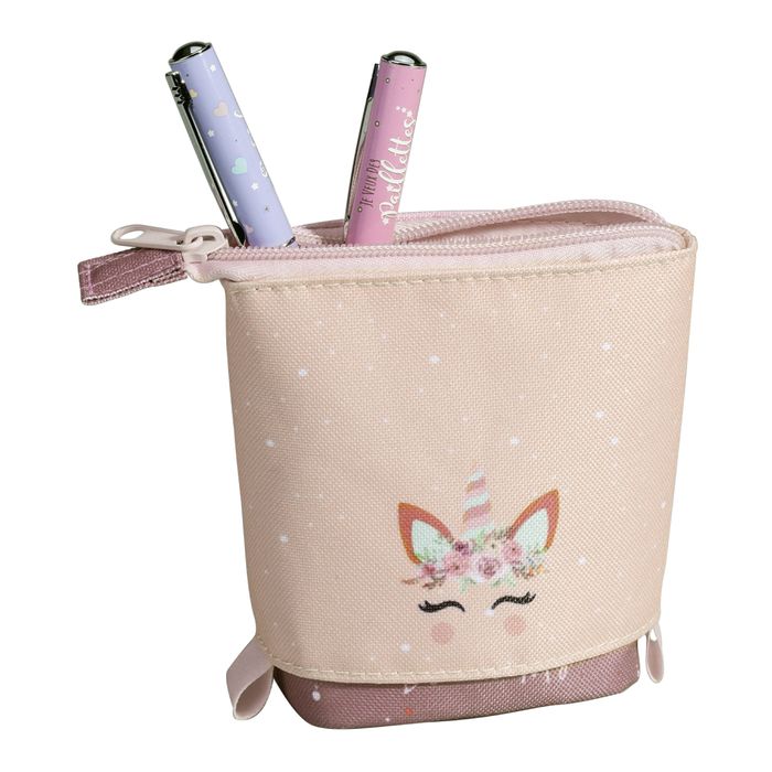 Trousse pot à crayons Shool Pop-Up - 1 compartiment - disponible en 4  motifs licorne - Carpentras