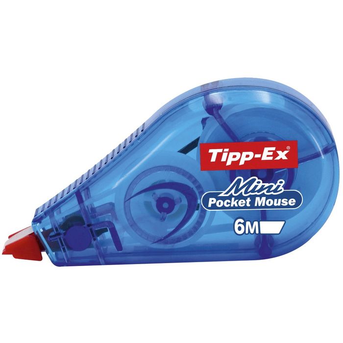 Ruban correcteur mini pocket mouse 5 m TIPP-EX : les 2 rubans