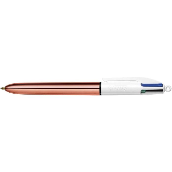 BIC 4 Couleurs Shine - Stylo à bille 4 couleurs - corps rose gold Pas ...