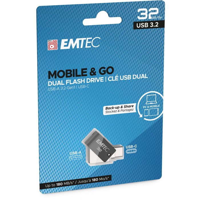 EMTEC Clé USB3.2 512 GO SECUREB120 pas cher 