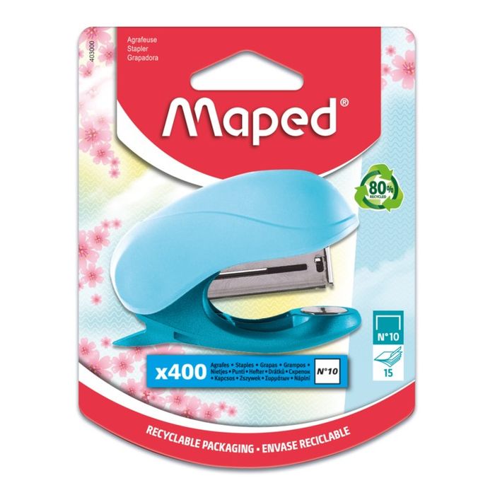 Maped - Mini agrafeuse Vivo Pastel - agrafes n°10 - disponible dans  différentes couleurs Pas Cher