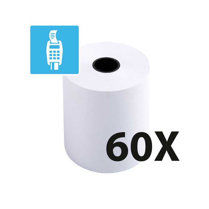 Exacompta - 60 Bobines pour TPE - papier thermique 57 x 50 x 12 mm - sans  Bisphénol A Pas Cher