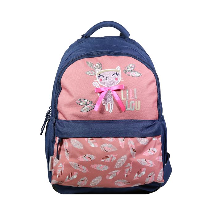 Sac dos Lililou 2 compartiments rose Bagtrotter Pas Cher