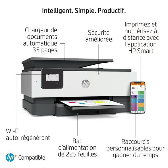 HP OfficeJet 8012 : kit Encre Couleurs Pigmenté Recharge HP 912 