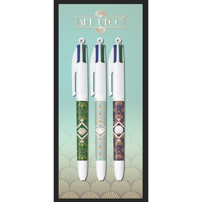 Stylo Bic 4 couleurs Marble Style